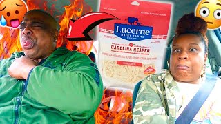 I PUT THE WORLDS HOTTEST CHEESE ON MY FIANCES FAST FOOD PRANK! | MUST WATCH *HILARIOUS REACTION*