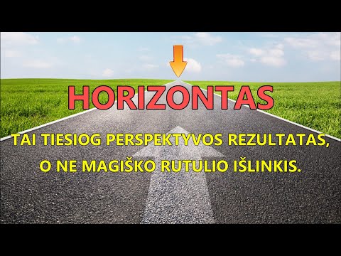 Video: Kas Yra Horizontas