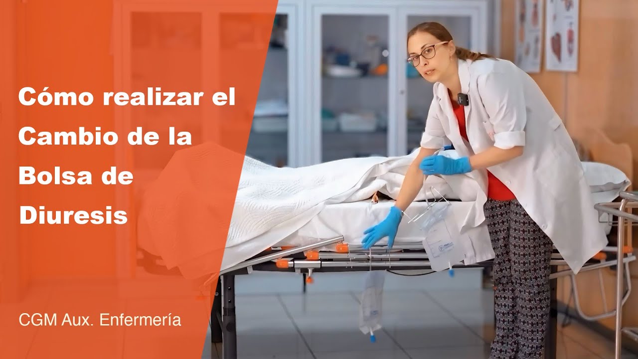 Cambio de la bolsa de diuresis