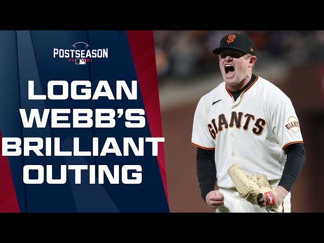 Logan Webb with an ABSOLUTELY STELLAR pitching performance! Shuts out  Dodgers through 7.2 innings! 