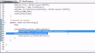 Intermediate Java Tutorial   51   Setting Up the Client for Chatting