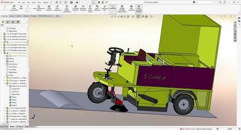 |Electric Road Cleaning Machine Design|Steering System Design|