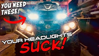 How To Install LED Pod Lights On A Can-Am Outlander! HUGE UPGRADE!