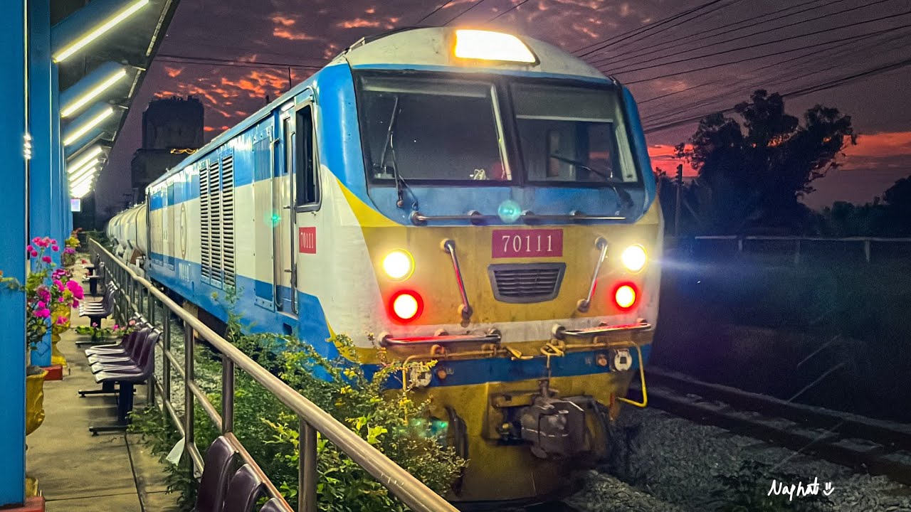 ดูรถไฟที่ชุมทางฉะเชิงเทรา ขบวนรถสินค้าปูน TPI และการสับเปลี่ยนขบวน 506/505 ที่สถานีเปรงในยามเช้า