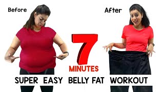 Easy Home Workout To Lose Belly Fat For Beginners | How To Lose Belly Fat with Easy Exercises