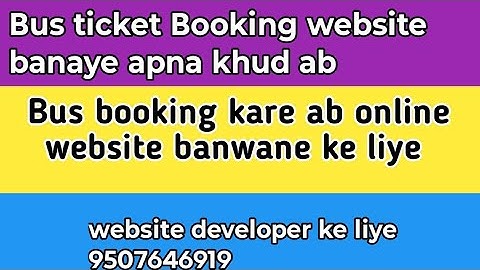 Bus ticket booking website development php Laravel booking system online platform app create 