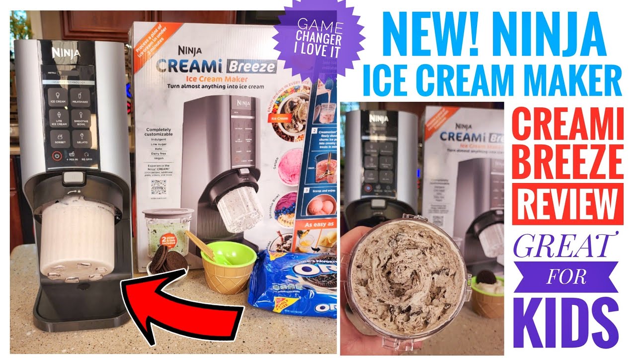 NEW! Ninja CREAMi Breeze Ice Cream Maker Review Best For Kids!!!!! I LOVE  IT!!! 