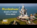 Murdeshwar Temple in Karnataka | Tallest Shiva Statue | Murudeshwara | Lord Shiva | 360 video