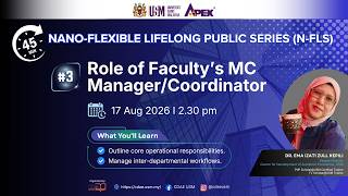 N-FLS #3: Role of Faculty’s MC Manager/Coordinator