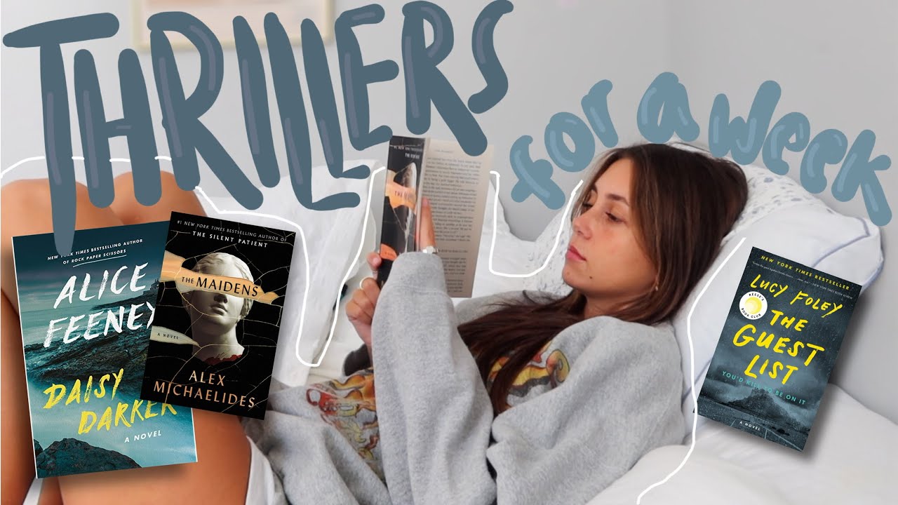 reading thrillers for a week *spoiler free* | reading vlog - YouTube