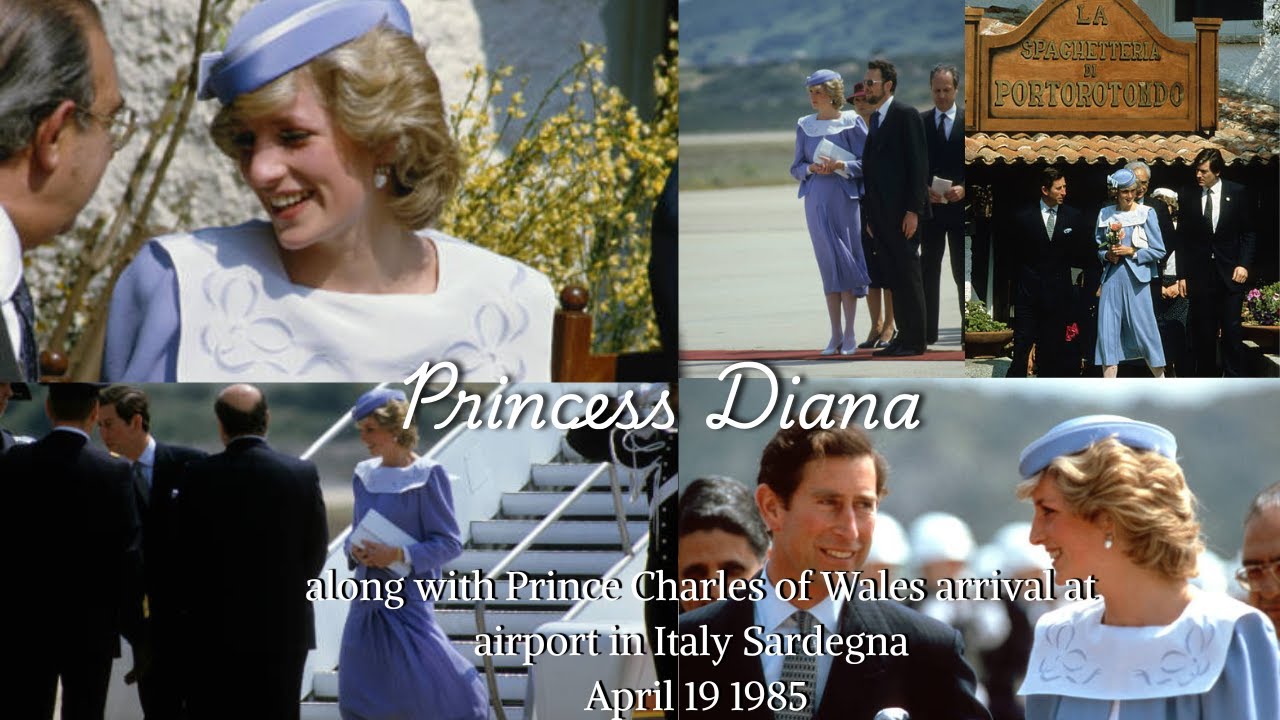 Princess Diana & Prince Charles Arrive in Sardinia, Italy | April 19, 1985
