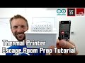 Thermal Printer Escape Room Puzzle Prop using MQTT, Node-RED, and ESP32