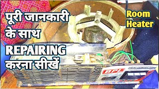 Room heater Convector Repairing In Hindi, All wiring and connection, the ravi technical, Heater