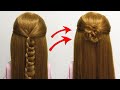 БЫСТРАЯ и очень ЛЕГКАЯ ПРИЧЕСКА из косы🧡 Simple hair braid #Shorts