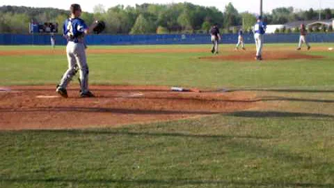 Jared Parker on the mound gets the strikeout