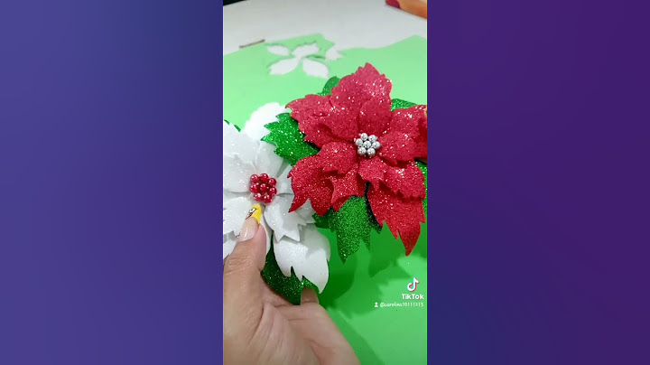 flor de navidad pascua hecha de fomi 🎄🍁  #manualidades  #navidad2022  #adornos