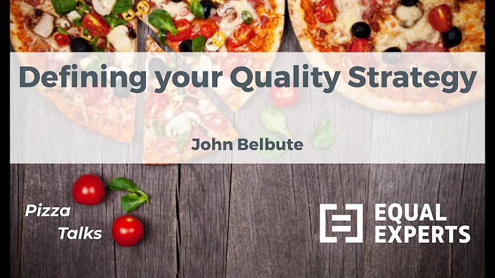 "Defining your Quality Strategy" by John Belbute @...