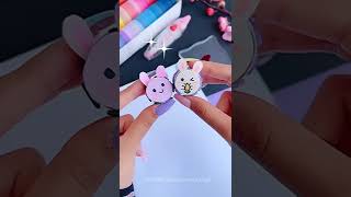 Homemade love Stamp roller | how to make stamp at home | DIY Stamp | how to print your paper #Shorts screenshot 5