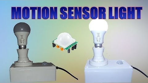 How to make motion sensor automatic light | How to make motion sensor light