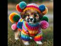 Cute pet clothes knitted crochet design pets