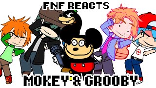 Friday Night Funkin reacts to Mokey & Grooby HD Remastered | xKochanx | FNF REACTS | GACHA |