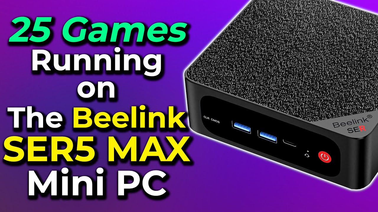 Beelink SER5 MAX Mini PC Tested in 15 Games!, R7 5800H 54W TDP 8 Core  Ryzen APU