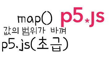 [자바스크립트 기초 ep14] map함수, 안성맞춤 (with P5.js)