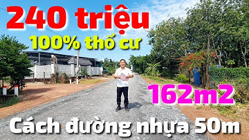 Bán đất full thổ cư giá rẻ 240 triệu cách đường nhựa 50m ở Long Vĩnh Châu Thành Tây Ninh
