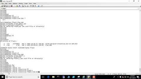 Delete all VLANs from Cisco Switch