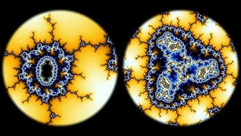 Triplet - 3rd Power Mandelbrot Set Zoom vs Julia Set