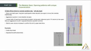 MODULE 2   THE PROFICIENCY PART 6 18 The Market Open Opening Patterns with Unique Characteristics