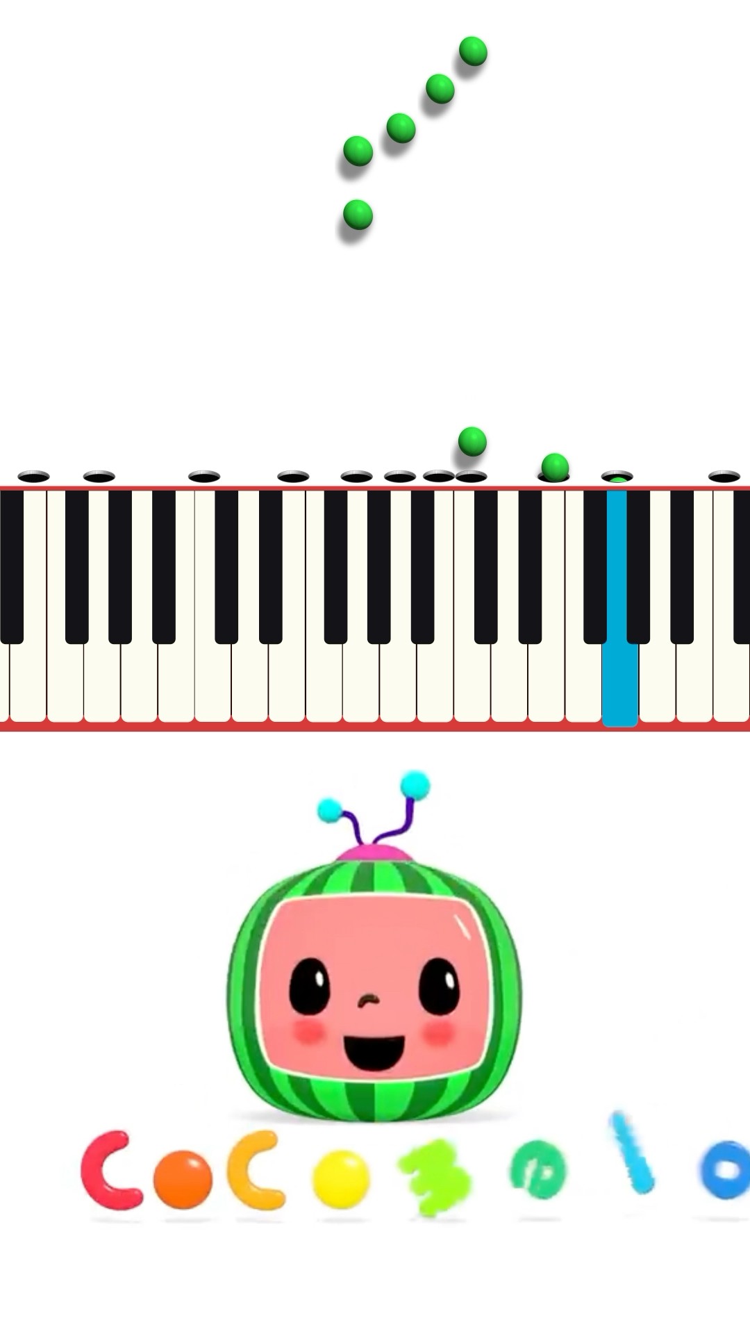 CoComelon PIANO Intro! Marble Player Piano ?! #cocomelon #shorts