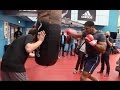 RAW POWER! - ANTHONY JOSHUA SMASHES THE HEAVY BAG - AS ROB McCRACKEN TALKS HIM THROUGH