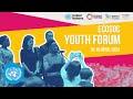 Youth forum 2024 opening  united nations