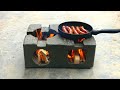 Ideas Make Firewood Stoves from Cement and Styrofoam box - How to Make Manual Stove