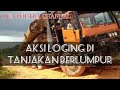 Gara2 LOGING truk muatan fiber jadi terguling