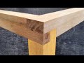 Sambungan Sudut kayu Untuk Meja dan Rak Sederhana Skil Tukang kayu Woodworking Joint