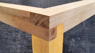 ข้อต่อเข้ามุมไม้สำหรับโต๊ะและชั้นวางอย่างง่าย ทักษะช่างไม้ ข้อต่องานไม้