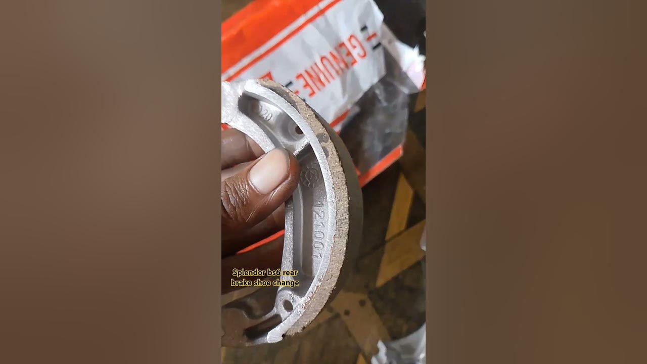 splendor-plus-bs6-brake-shoe-change-youtube