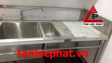 Bàn chậu rửa inox công nghiệp dành cho khu bếp nhà hàng giá siêu rẻ