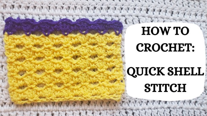 Shell Stitch Crochet Pattern - How to Crochet a Shell Stitch - Crochet  Tutorial 