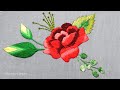 The Glories of Hand Embroidery,Rose Embroidery Tutorial,Stitching Diary By Anjiara,Embroidery-169