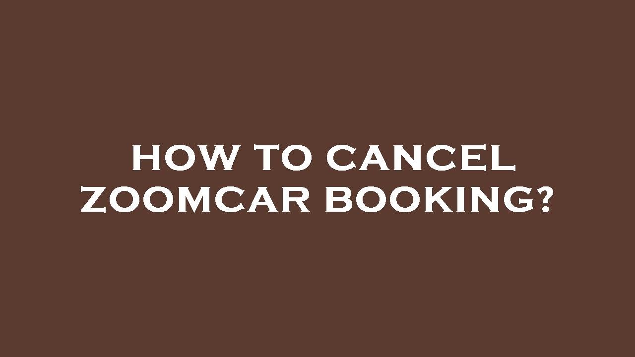 how to end zoomcar trip