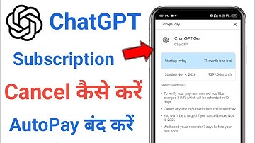 How to Cancel ChatGPT Go Subscription | How to Stop ChatGPT Autopay | ChatGPT Autopay Off