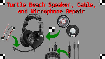 Repair - Turtle Beach Elite Atlas Headphone Speaker, Headset Cable and Microphone