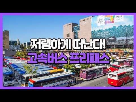 국내 여행을 즐기는 방법, 고속버스 프리패스!188개 고속버스 노선 이용 가능