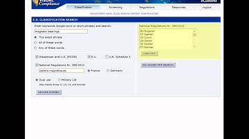 EU Classification Tool