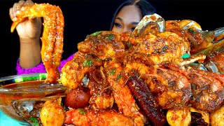 KING CRAB SEAFOOD BOIL MUKBANG | DESHELLED SEAFOOD | SEAFOOD BOIL MUKBANG | Seafood | Mukbang