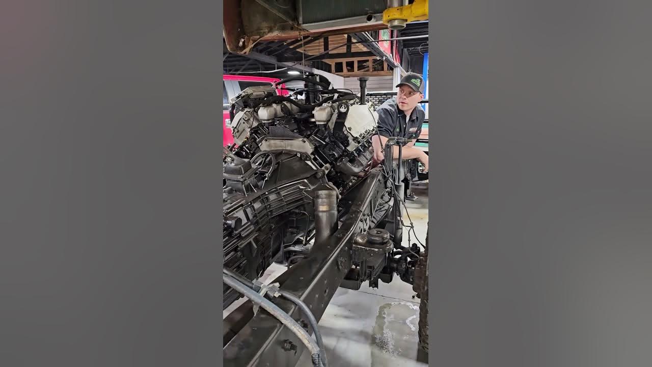 66 6.0 powerstroke build par 2! - YouTube