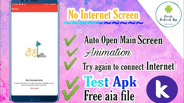 No Internet Screen in kodular app | No internet connectivity Notifier | Kodular tutorial in hindi...